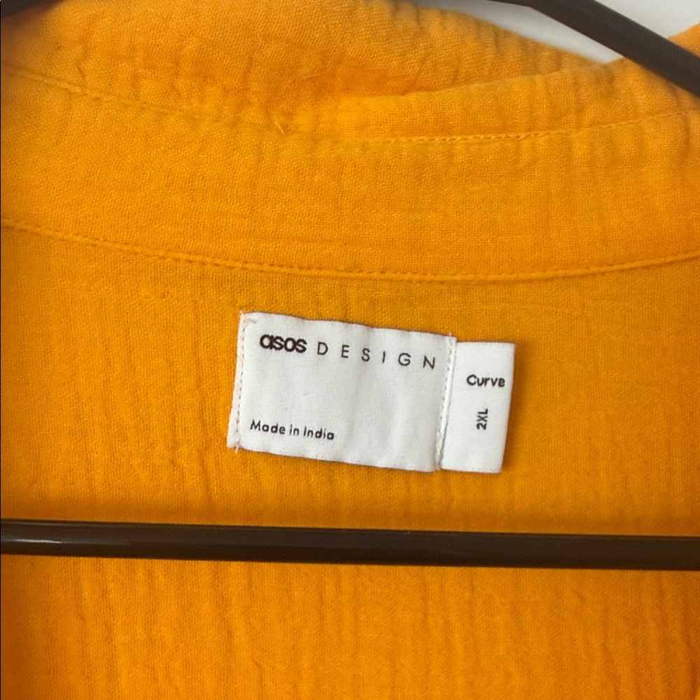 ASOS Curve Yellow Midi Dress - Picture 2 of 9